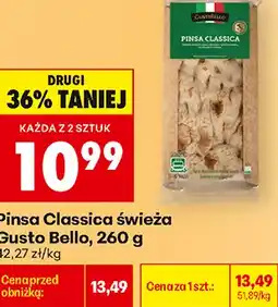 Biedronka Pinsa Classica świeża Gusto Bello oferta