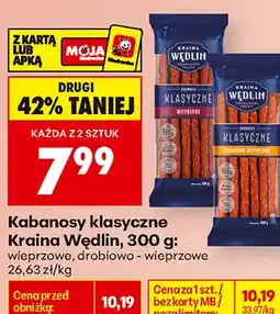 Biedronka Kabanosy klasyczne Kraina Wędlin oferta