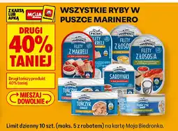 Biedronka Wszystkie ryby w puszce Marinero oferta