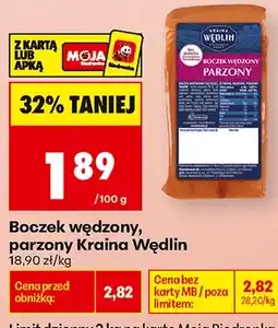 Biedronka Boczek wędzony, parzony Kraina Wędlin oferta
