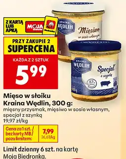 Biedronka Mięso w słoiku Kraina Wędlin oferta