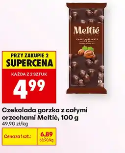Biedronka Czekolada gorzka z całymi orzechami Meltié oferta
