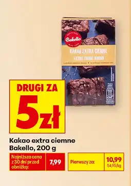 Biedronka Kakao extra ciemne Bakello oferta