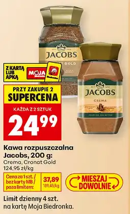 Biedronka Kawa rozpuszczalna Jacobs oferta