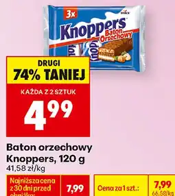 Biedronka Baton orzechowy Knoppers oferta