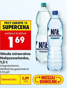 Biedronka Woda mineralna Nałęczowianka oferta