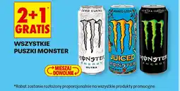 Biedronka Wszystkie puszki Monster oferta
