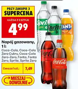 Biedronka Napój gazowany, 1 l, Coca-Cola, Fanta, Sprite oferta
