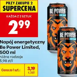 Biedronka Napój energetyczny Be Power Limited oferta