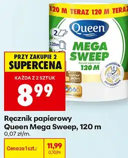 Biedronka Ręcznik papierowy Queen Mega Sweep, 120 m oferta
