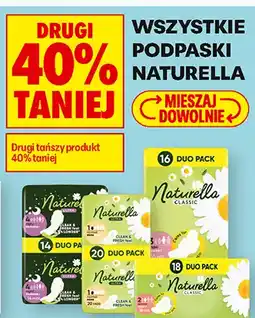 Biedronka Podpaski Naturella oferta