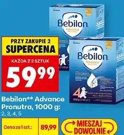 Biedronka Mleko modyfikowane Bebilon Advance Pronutra oferta