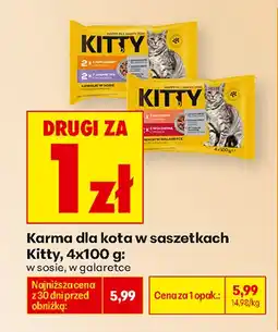 Biedronka Karma dla kota w saszetkach Kitty oferta