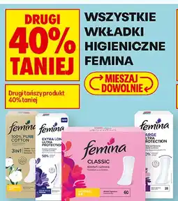 Biedronka Wkładki higieniczne Femina oferta