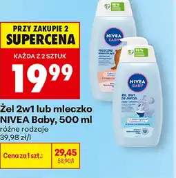 Biedronka Żel 2w1 lub mleczko NIVEA Baby oferta