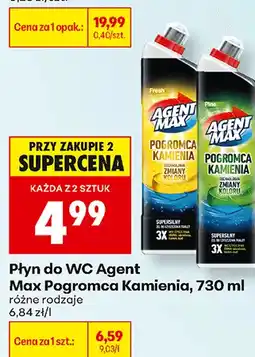 Biedronka Płyn do WC Agent Max Pogromca Kamienia oferta