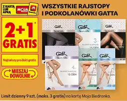 Biedronka Wszystkie rajstopy i podkolanówki Gatta oferta