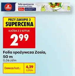 Biedronka Folia spożywcza Zosia, 50 m oferta