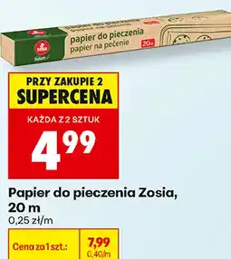 Biedronka Papier do pieczenia Zosia, 20 m oferta
