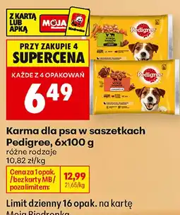 Biedronka Karma dla psa w saszetkach Pedigree oferta