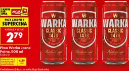 Biedronka Piwo Warka Jasne Pełne oferta