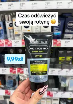 Rossmann Bielenda Only for Man Super Matt Cynk Peelingujący żel oczyszczający oferta