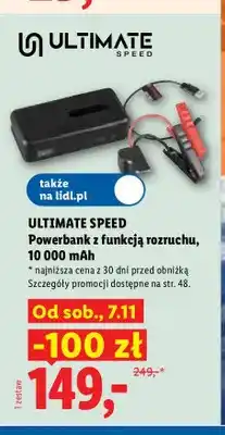 Lidl Powerbank z funkcją rozruchu Ultimate Speed oferta