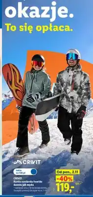 Lidl Kurtka narciarska freeride damska Crivit oferta