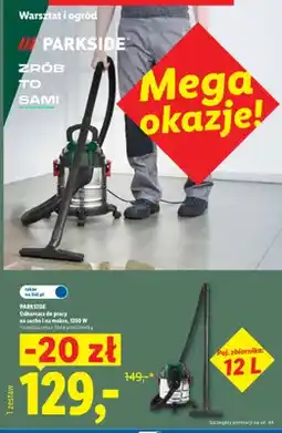 Lidl Odkurzacz do pracy na sucho i na mokro Parkside oferta
