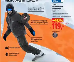 Lidl Kurtka narciarska freeride męska Crivit oferta