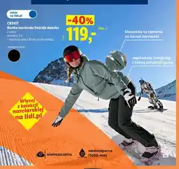 Lidl Kurtka narciarska freeride damska Crivit oferta