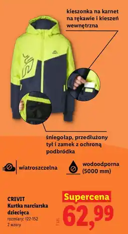 Lidl Crivit Kurtka narciarska dziecięca oferta