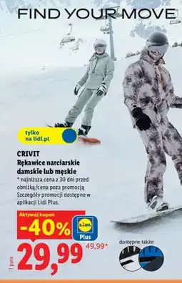 Lidl Rękawice narciarskie damskie Crivit oferta