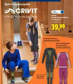 Lidl Crivit Komplet dziecięcej bielizny termoaktywnej oferta