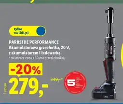 Lidl Akumulatorowa grzechotka z akumulatorem i ładowarką Parkside Performance oferta