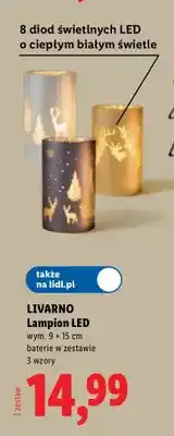 Lidl Lampion LED Livarno oferta
