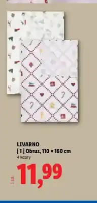 Lidl Obrus 110x160 cm Livarno oferta