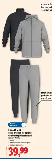 Lidl Esmara Men Bluza dresowa lub spodnie dresowe męskie Soft Touch oferta