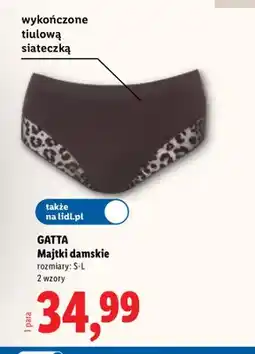 Lidl Majtki damskie Gatta oferta