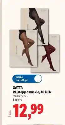 Lidl Rajstopy damskie 40 DEN Gatta oferta