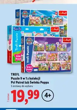 Lidl Puzzle 9 w 1 z kolekcji Psi Patrol Trefl oferta