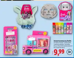 Lidl Zestaw kosmetyczny Barbie 3 błyszczyków oferta