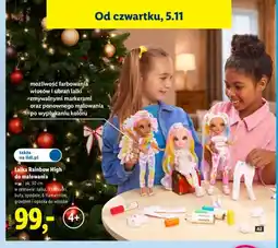 Lidl Lalka Rainbow High do malowania oferta