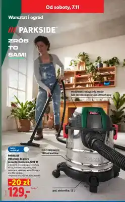 Lidl Odkurzacz do pracy na sucho i na mokro Parkside oferta