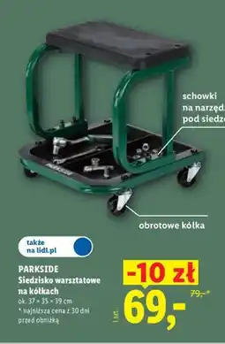 Lidl Siedzisko warsztatowe na kółkach Parkside oferta
