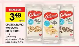 Gram Market Ciastka rurki waflowe Rolls Peanut Dr.Gerard oferta
