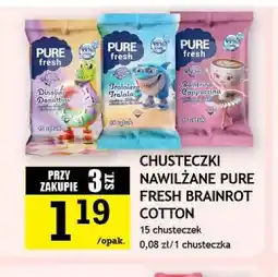 Gram Market Chusteczki nawilżane Pure Fresh Brainrot Cotton Dinolini Donuttini oferta