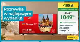 ERLI Telewizor Ud 50 LED 4K UHD z Google Tv oferta
