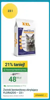 ERLI Żwirek bentonitowy zbrylający Florazoo oferta