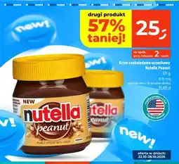 Dealz Krem czekoladowo-orzechowy Nutella Peanut oferta